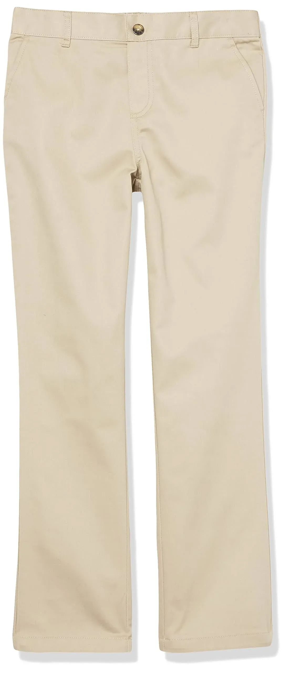 French Toast Girls' Straight Leg Pull-On Uniform Pants - Khaki, 6X