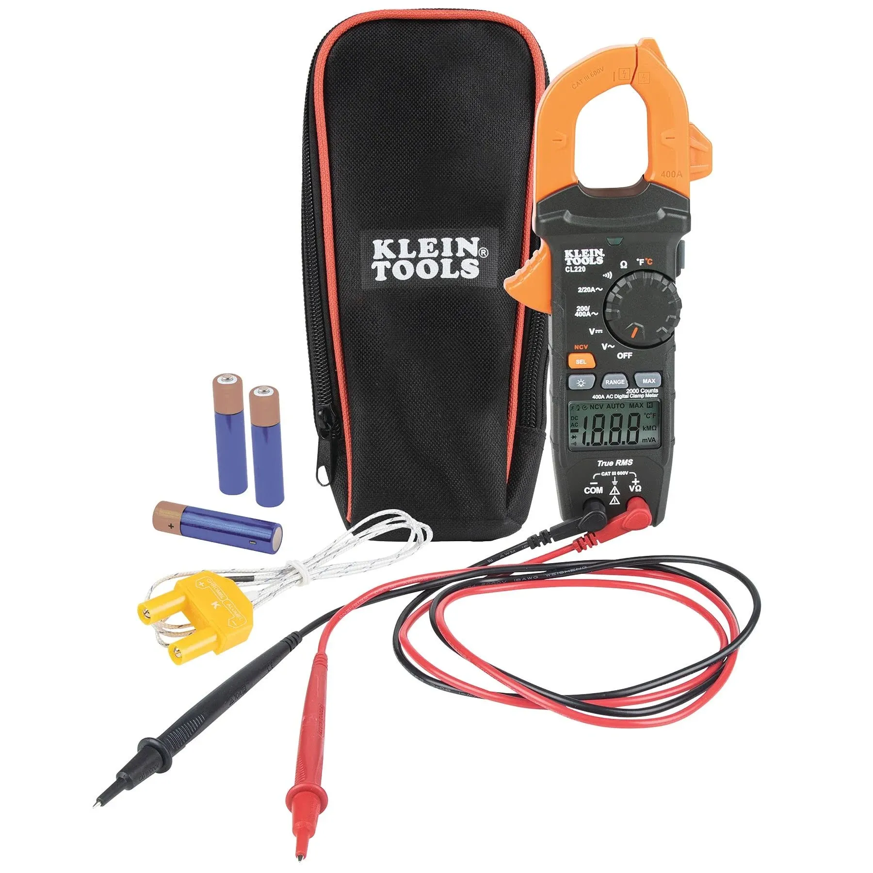 Klein Tools CL220 400 AC Auto Ranging Digital Clamp Meter