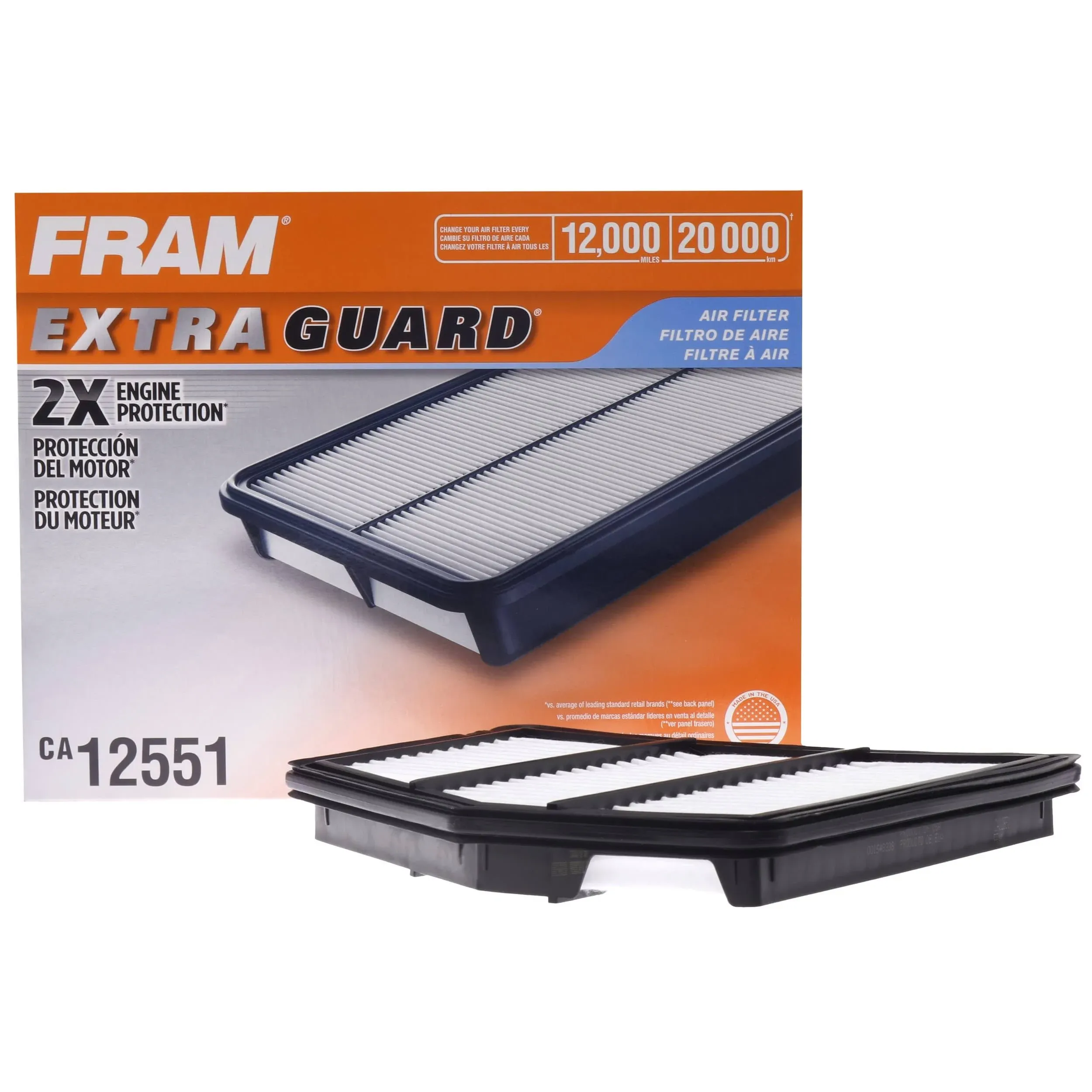 Fram CA12551 - Rigid Panel Air Filter