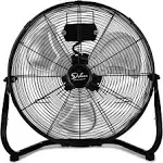 Simple Deluxe 3-Speed High Velocity Heavy Duty Metal Industrial Floor Fans Quiet