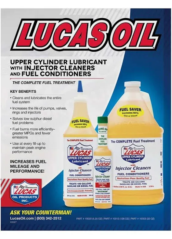 Lucas OIL-Fuel Treatment 1 Gallon