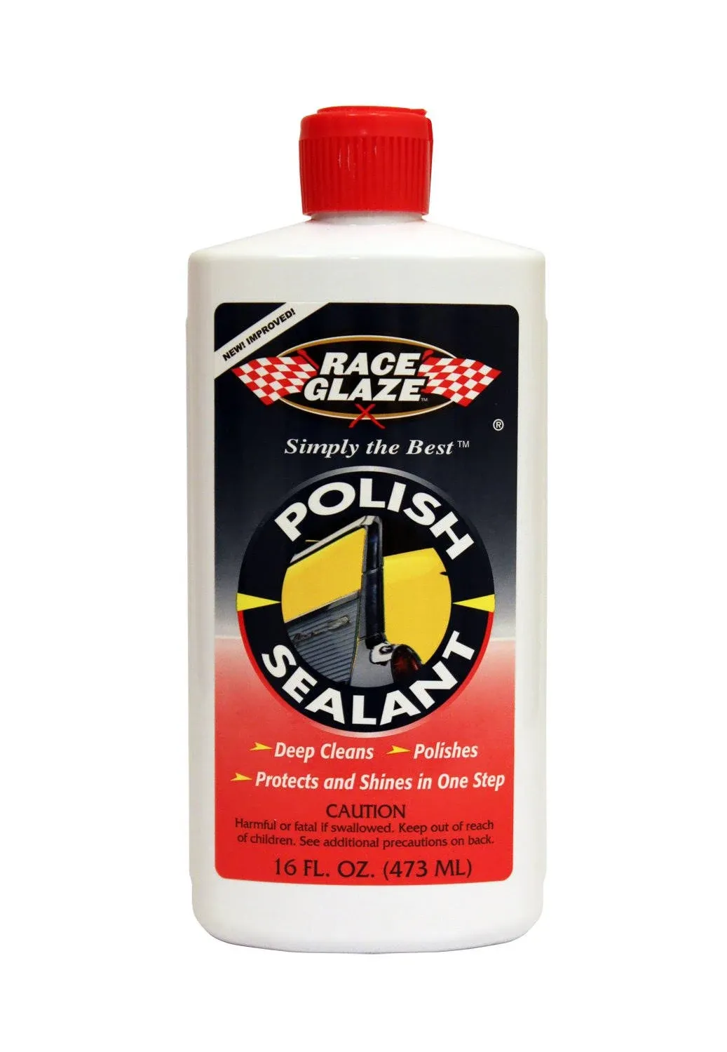 Race Glaze Polish and Sealant- 15165, 16 Ounce Bottle 16 Ounces 