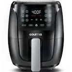 Gourmia 4 Qt Digital Air Fryer with Guided Cooking, Black GAF486