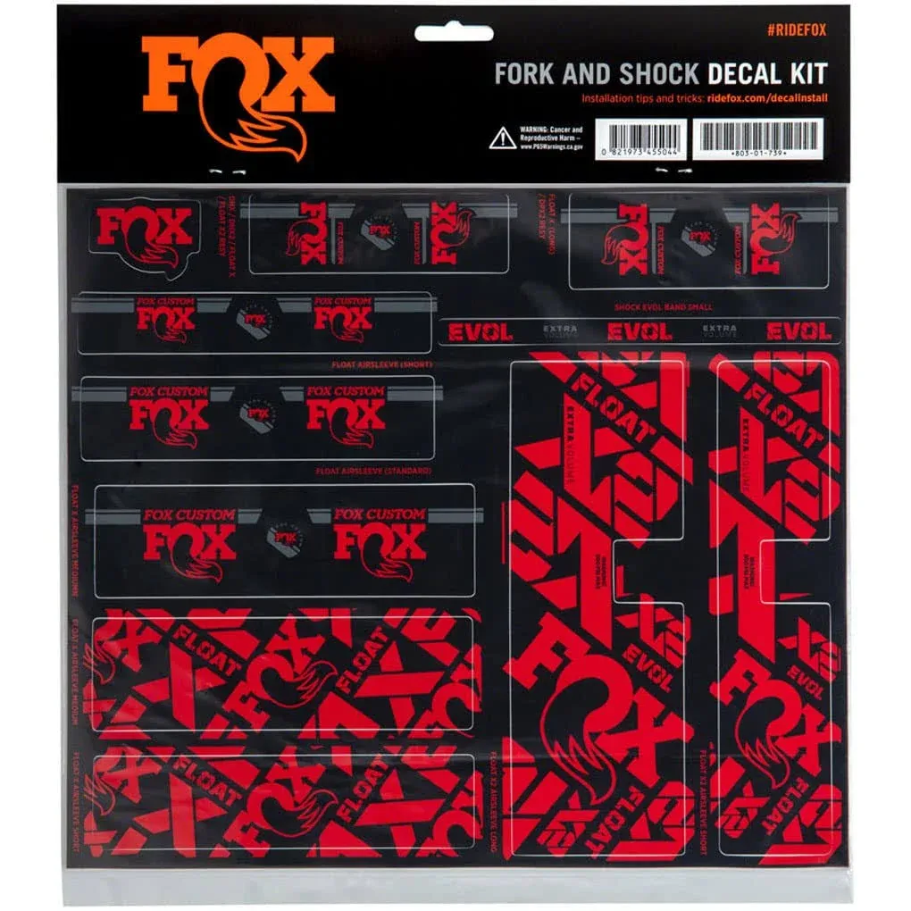 FOX Fork and Shock Decal Kit