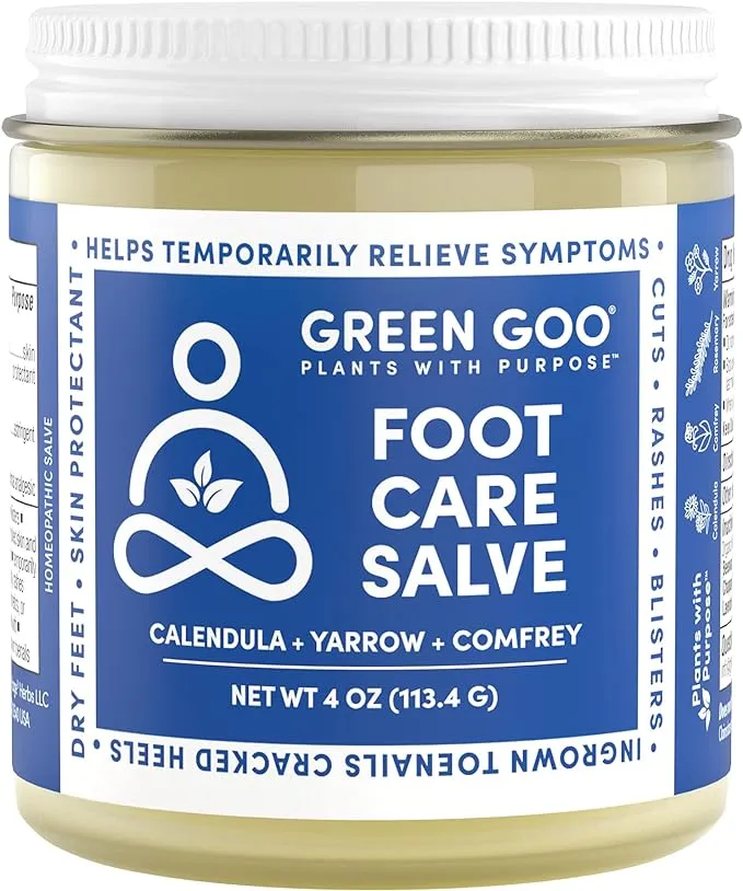 Green Goo Natural Skin Care Salve, Foot Care,Provides Pain Relief to Heal .4 Oz