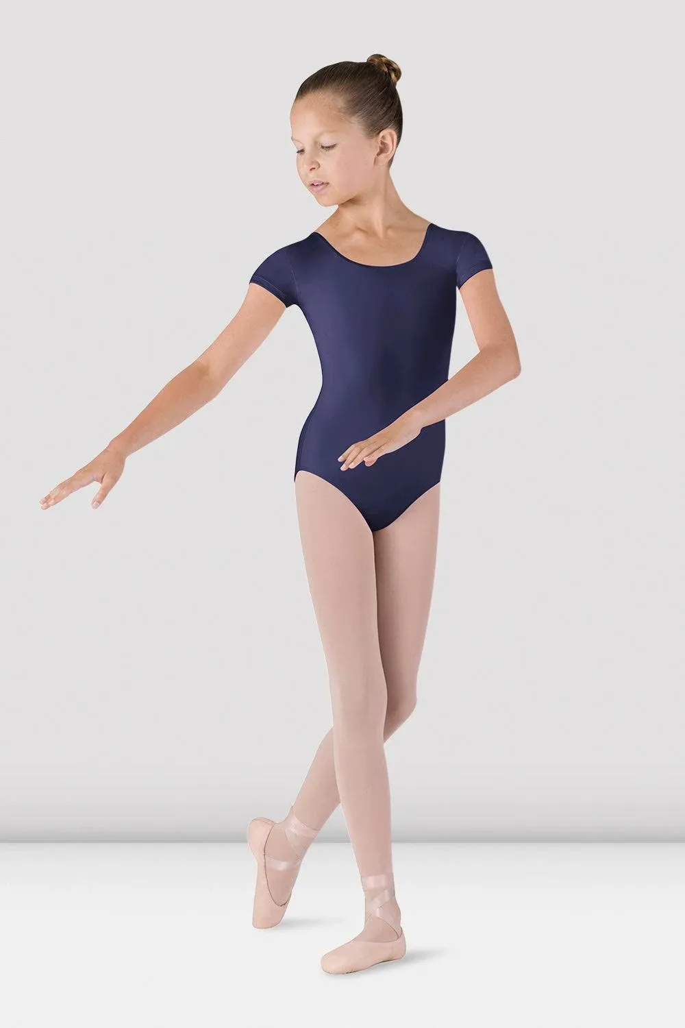 Bloch Girls Dujour Cap Sleeve Leotard Navy