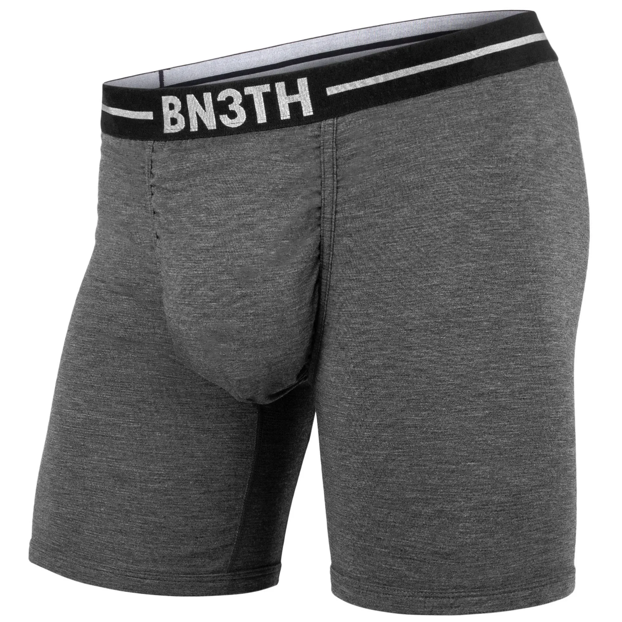 BN3TH Men's Infinite XT2 Solid Boxer Brief - Medium - Ash