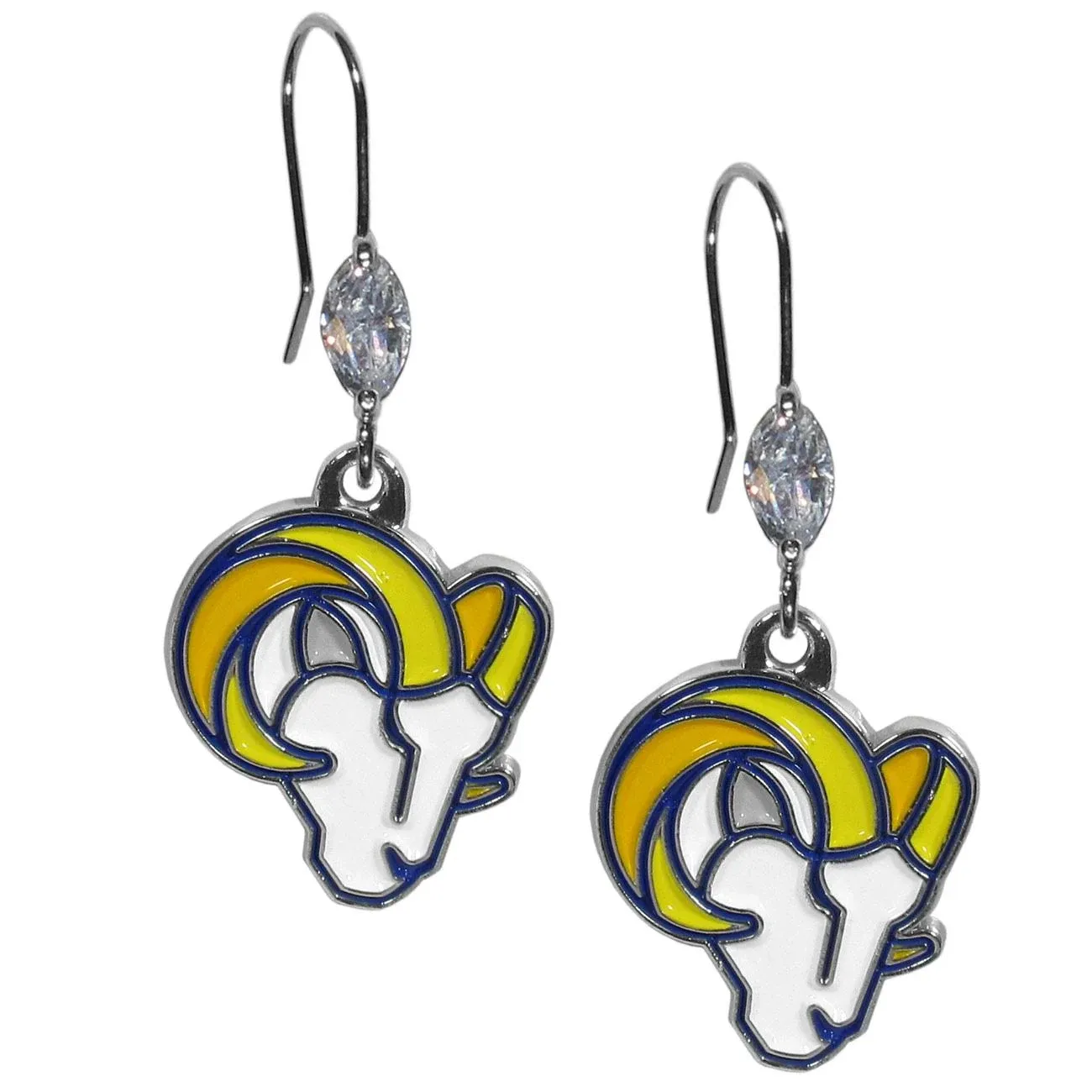 St. Louis Rams Crystal Dangle Earrings (SSKG)