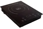 True Induction TI-1B Single Burner Counter Inset Energy Efficient Induction Cooktop Black