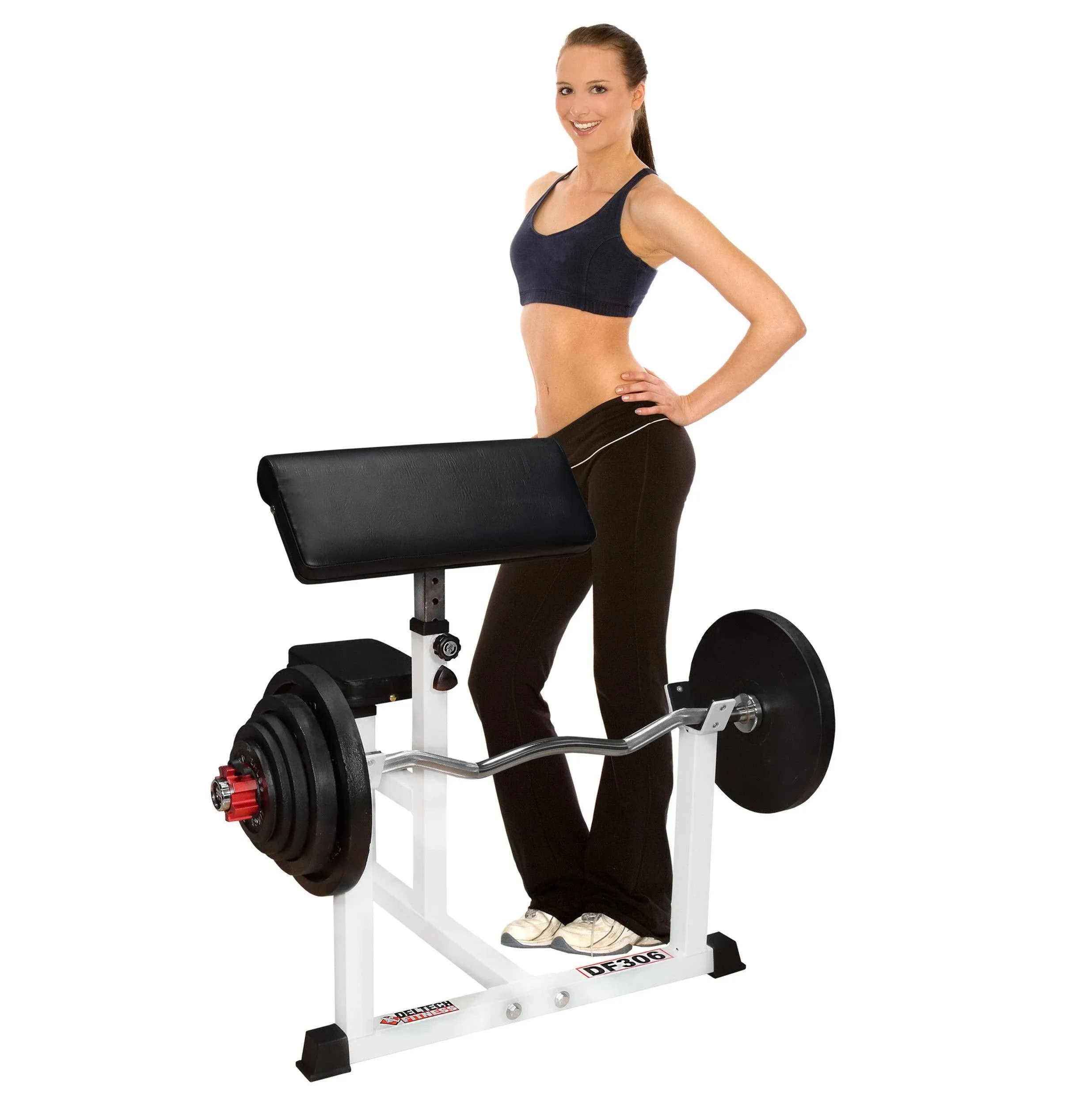 Deltech Fitness Preacher Curl Bench (DF306)