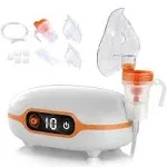 GGGAME Spriek Portable Nebulizer, Nebulizer Machine for Adults Kids, Mini Handheld Nebulizer with Mouthpiece Adults&Chlid Masks, Steam Inhaler of Cool