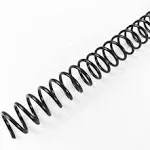 Binditek 100 Pack Plastic Spiral Binding Coils, 12mm(1/2"), 90 Sheet Capacity, 4:1 Pitch, Black Binding Spirals, for Students and Coworkers