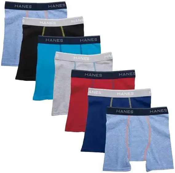 Hanes Boys' Comfort Flex Tagless Boxer Briefs (10 Pack)