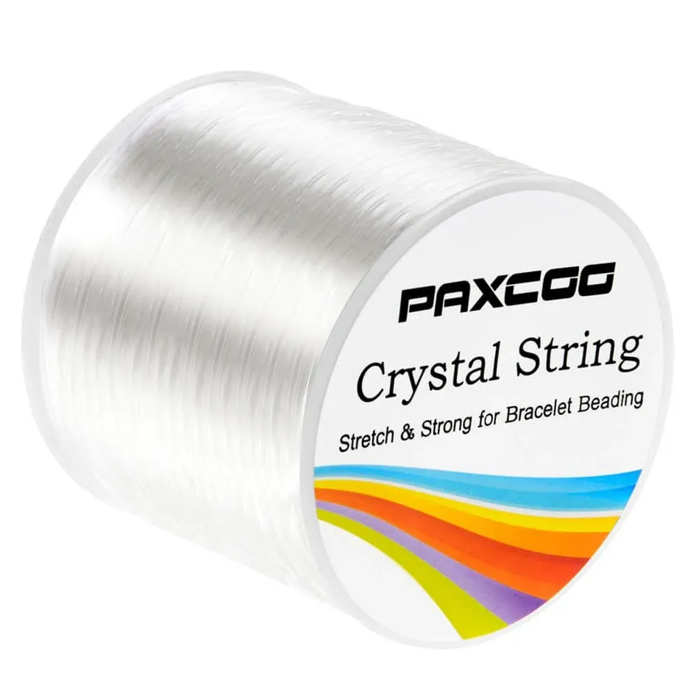 Paxcoo 1.2mm Elastic Stretch String Cord for Jewelry Making Bracelet Beading Thread