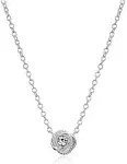 Kate Spade New York Infinity and Beyond Clear/Silver Knot Mini Pendant Necklace