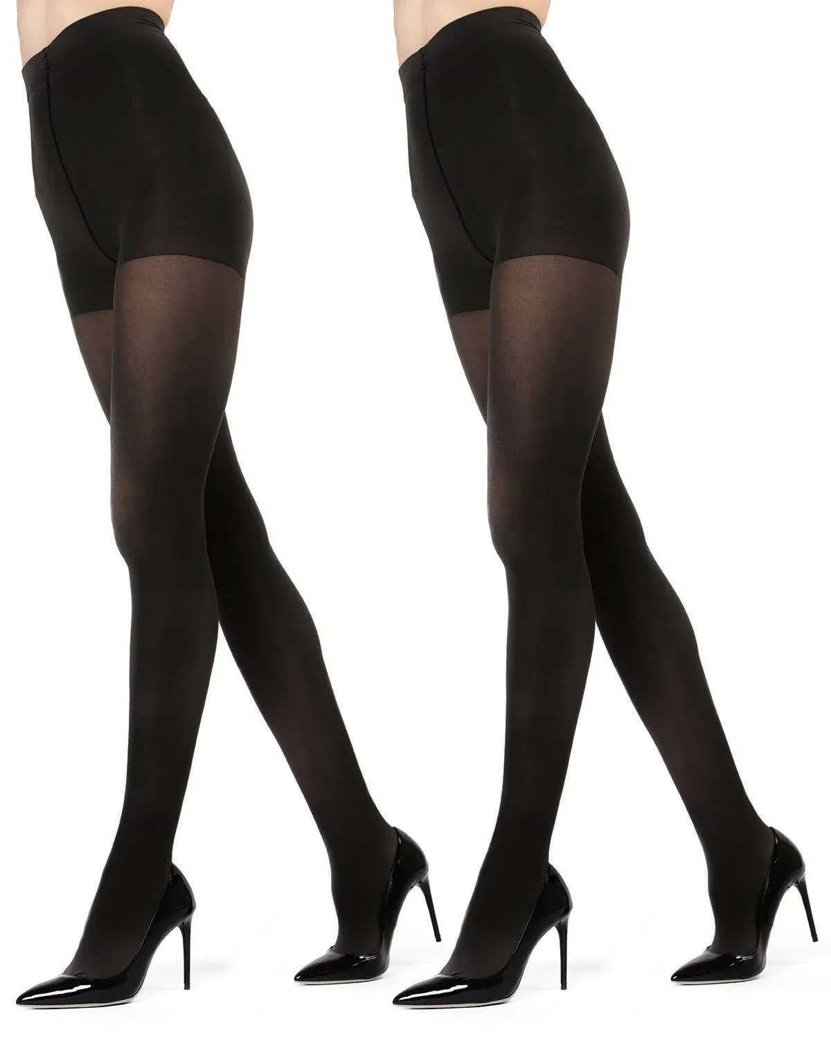 Memoi Microfiber Opaque Tights 2 Pack MO-646