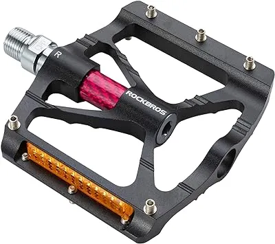 ROCKBROS Mountain Bike Pedals Non-Slip Lightweight Aluminum MTB Pedals 9/16 inch