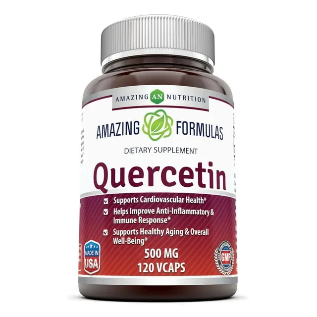 Amazing Nutrition, Quercétine, 500 mg, 60 capsules végétariennes