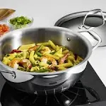 Tramontina Gourmet 4 qt. Tri-Ply Clad Covered Universal Pan