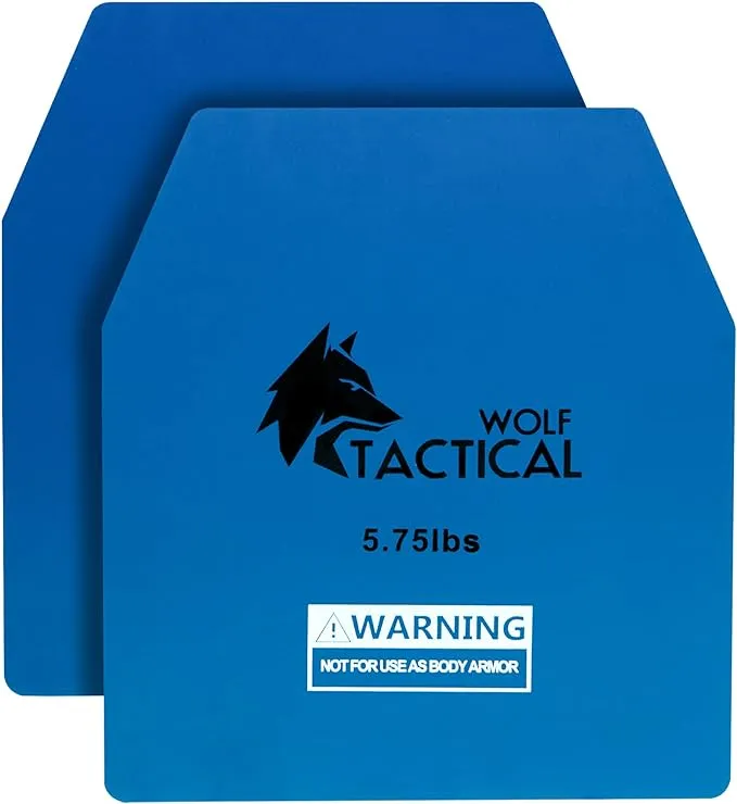 WOLF TACTICAL Weight Vest Plates - 5.75/8.75/14.5/19.75LB Pairs - WODs, Strength Training, Running, Heavy WorkoutsWOLF TACTICAL Weight Vest Plates - 5.75/8.75/14.5/19.75LB Pairs - WODs, Strength Training, Running, Heavy Workouts