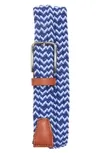 Woven Elastic Belt In Blue