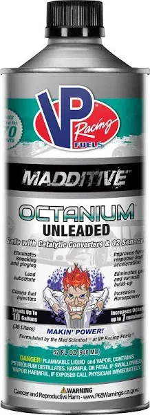 VP Racing Fuels 2855, Madditive Octanium Octane Booster Racing Formula - Quart