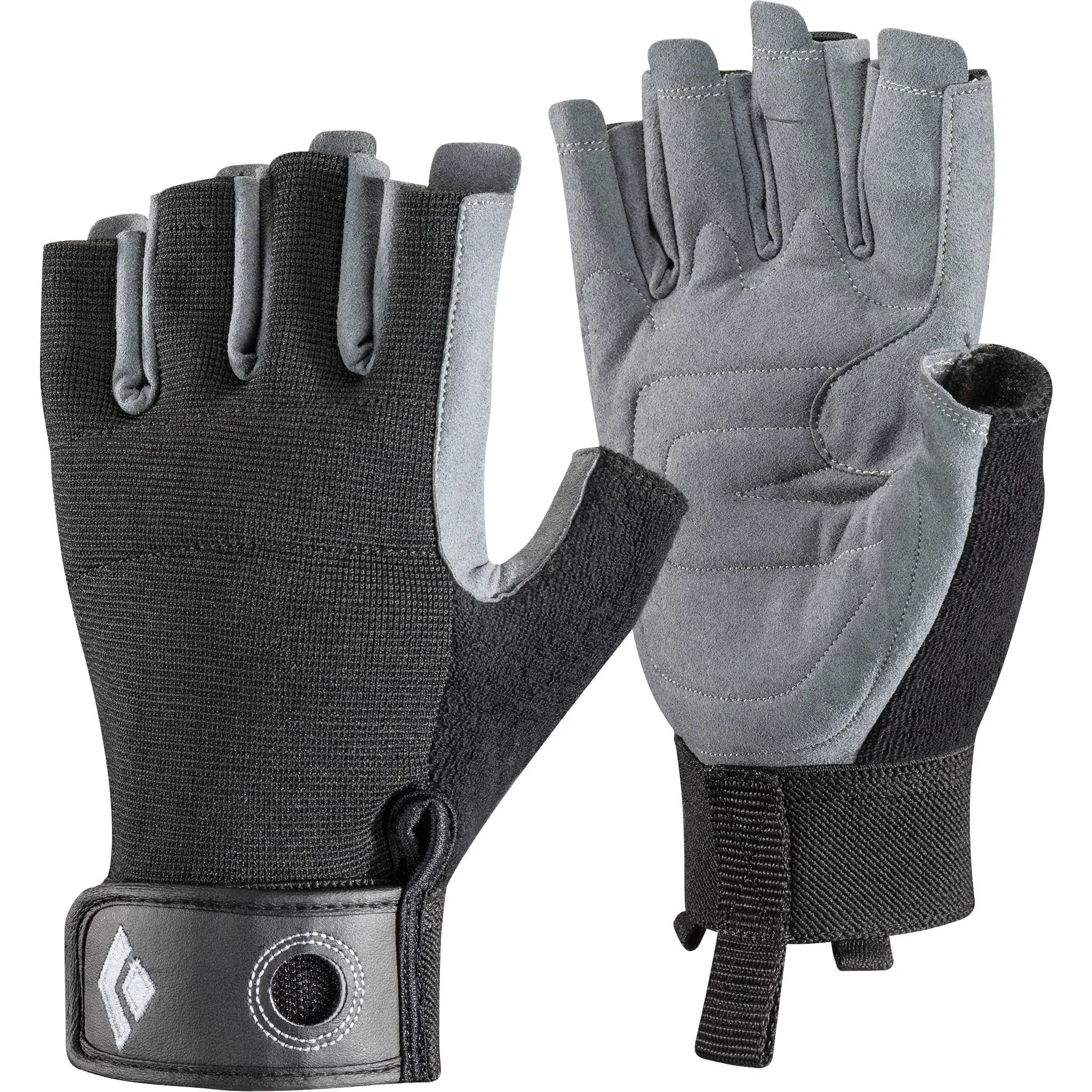 Black Diamond Crag Half-Finger Gloves - X-Large (Black)