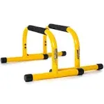 Lebert Fitness Parallettes Push Up Dip Stand Yellow