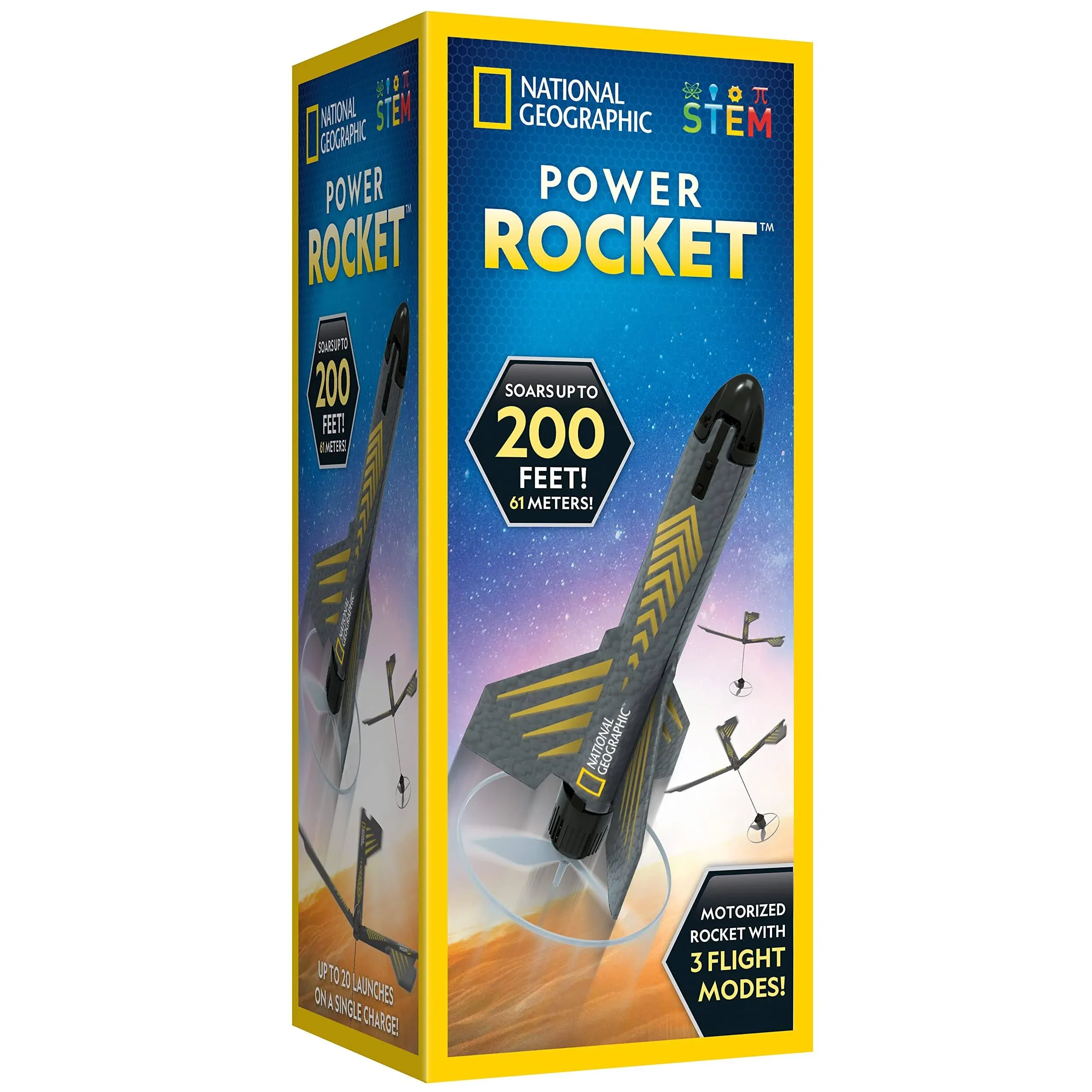 NATIONAL GEOGRAPHIC Rocket Launcher for Kids – Patent-Pending Motorized Air... 