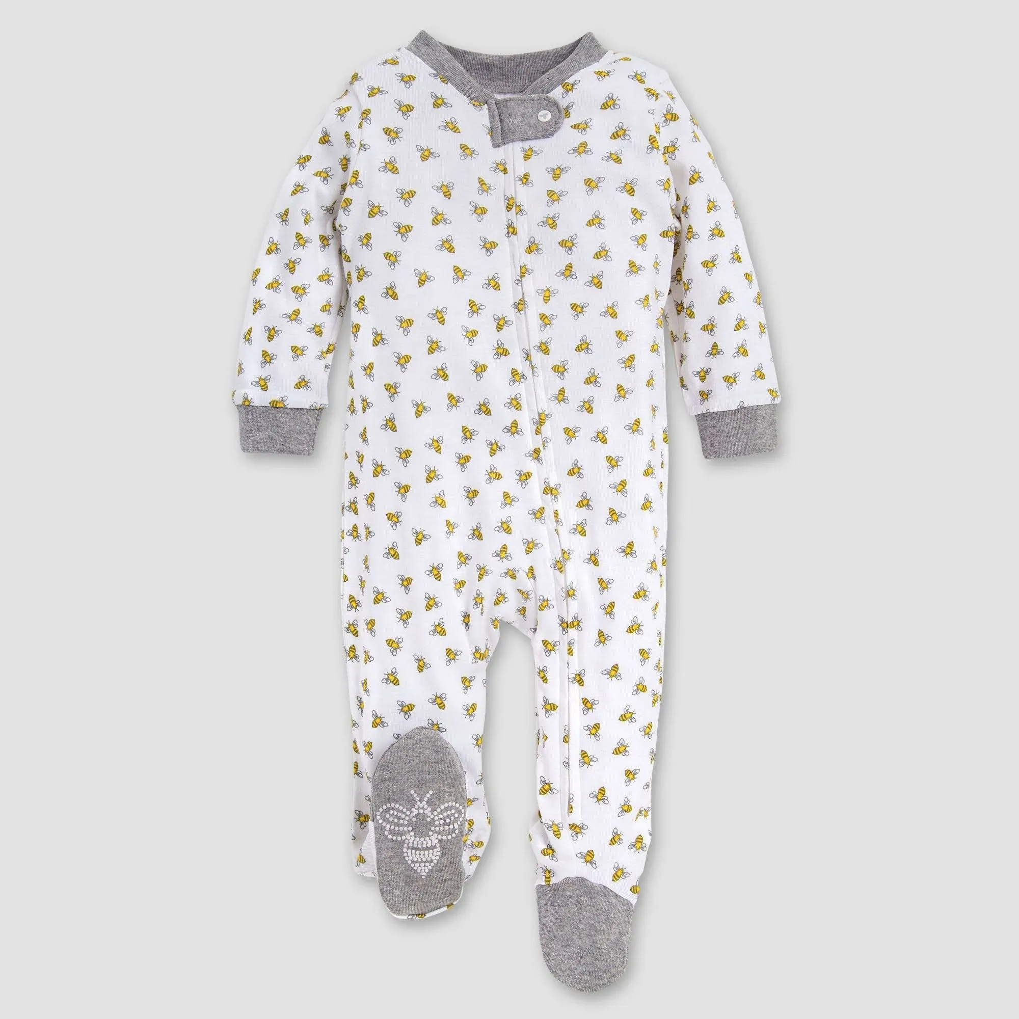 Burt&#039;S Bees Baby Boys&#039; Sleep and Play Pjs, 100% Organic Cotton One-Piece Zip Fro