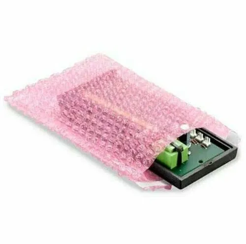 25 - 4x5.5 Anti-Static Bubble Out Pouches Bags Wrap Cushioning Self Seal, Pink