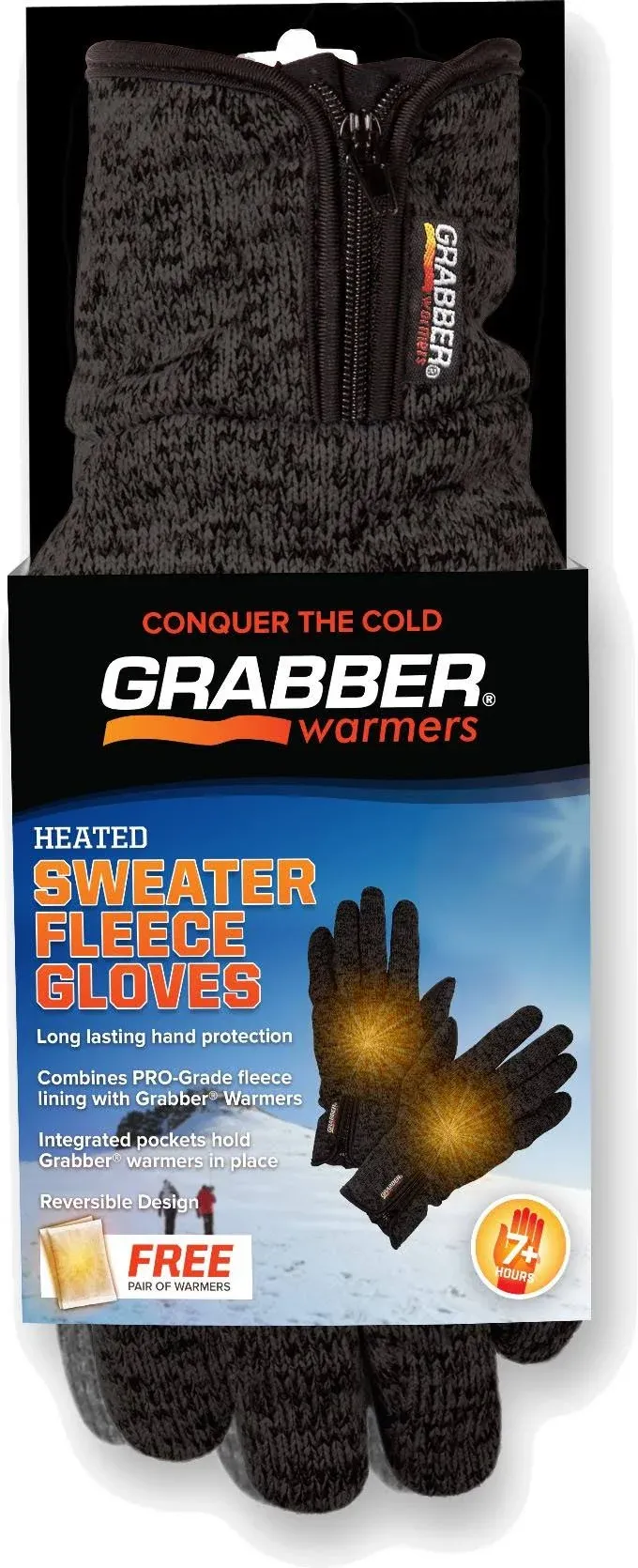 Grabber Heated Gloves - L/XL - Gray