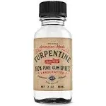 2 Ounce 100% Pure Gum Spirits of Turpentine, Clear