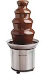 Nostalgia 4 Tier Chocolate Fondue Fountain - Stainless Steel