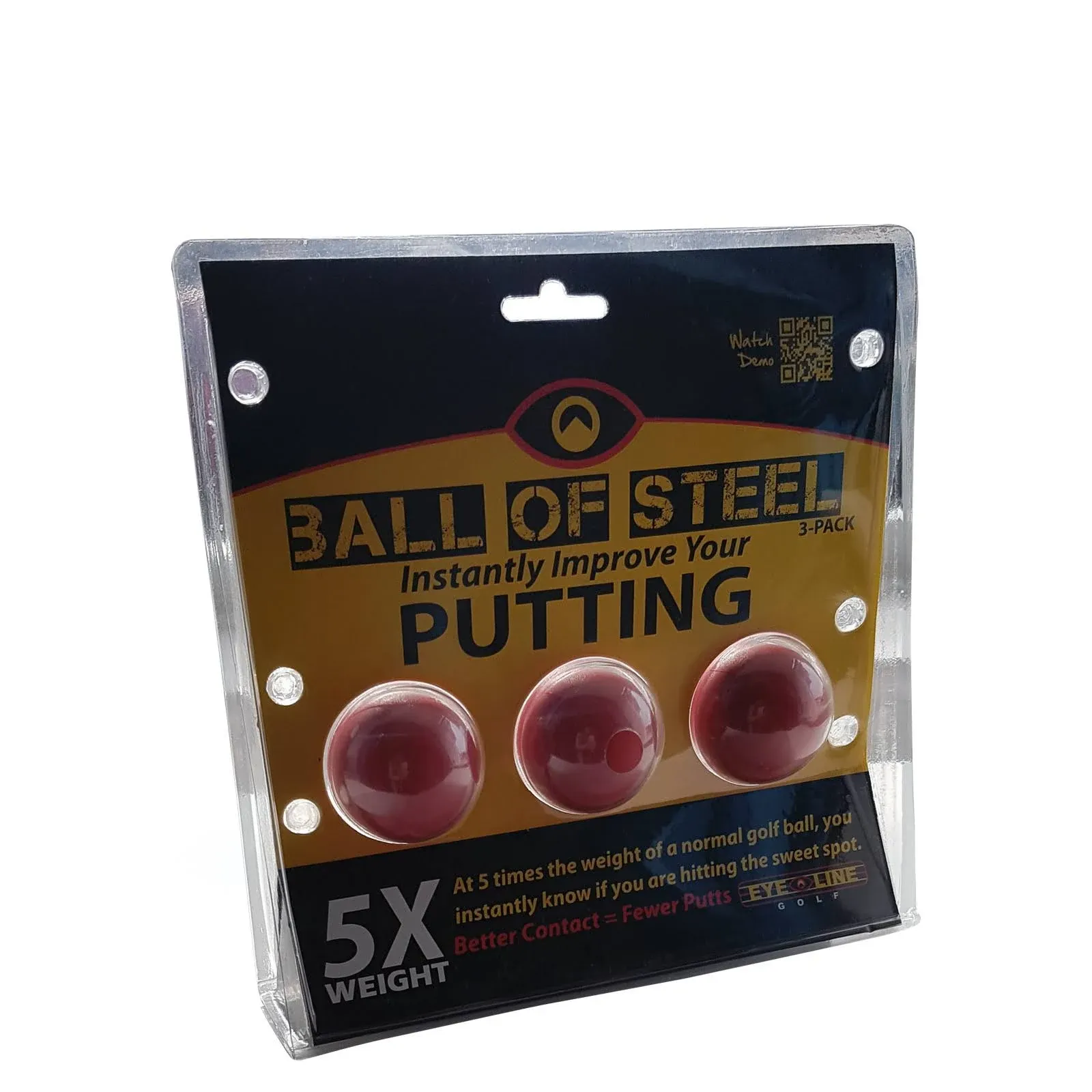 Eyeline Golf Ball of Steel (3-pack)