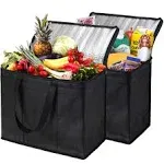 2 Pack Insulated Reusable Grocery Cooler Bags With Dual Zipper For Fast Food Delivery From Ffugar, $23.88 | DHgate.Com