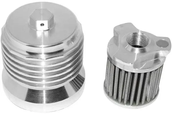 PC Racing FLO Spin On Stainless Steel Oil Filter Chrome PCS4C