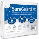 SureGuard Mattress Protectors Crib Size SureGuard Mattress Encasement - 100% Waterproof, Bed Bug Proof, Hypoallergenic - Premium Zippered Six-Sided