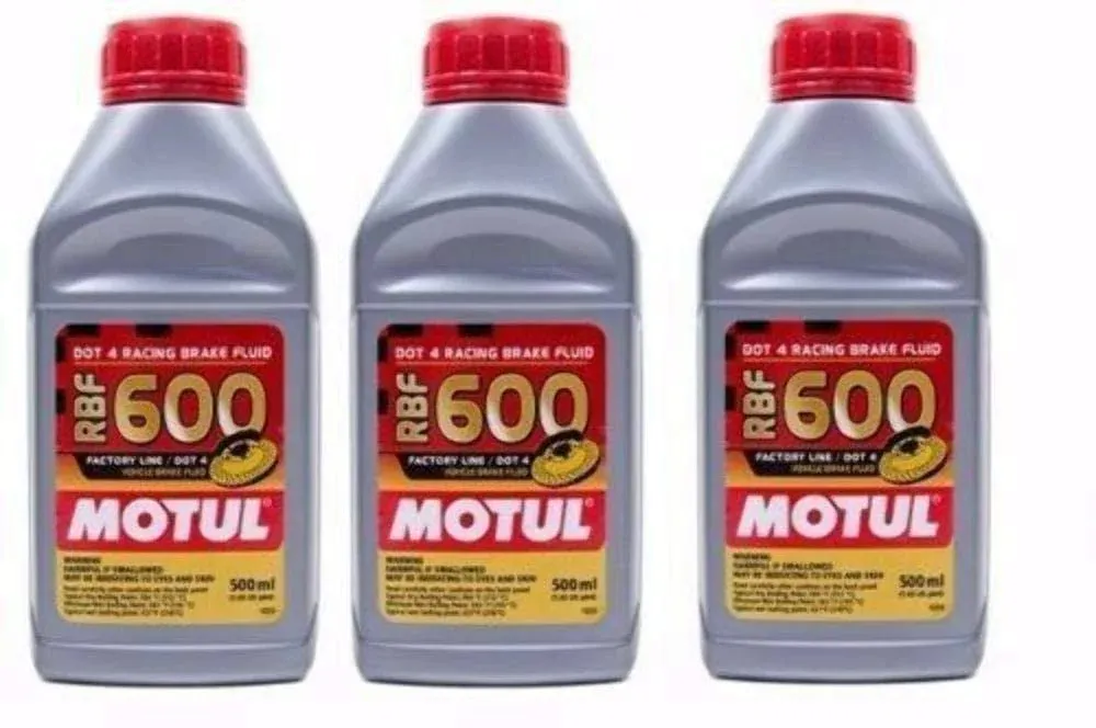 BRAKE FLUID RBF 600 FACTORY LINE SYNTHETIC DOT 4 RACING 500ml - Set of 3