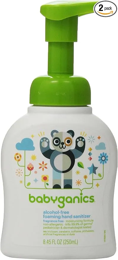 Babyganics Alcohol-Free Foaming Hand Sanitizer Bundle - 2 Items: Fragrance Free