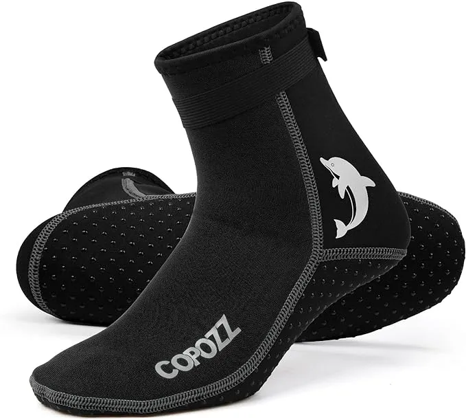 COPOZZ Diving Socks 3mm Neoprene Beach Water Socks-Anti Slip for Snorkel Swim ...