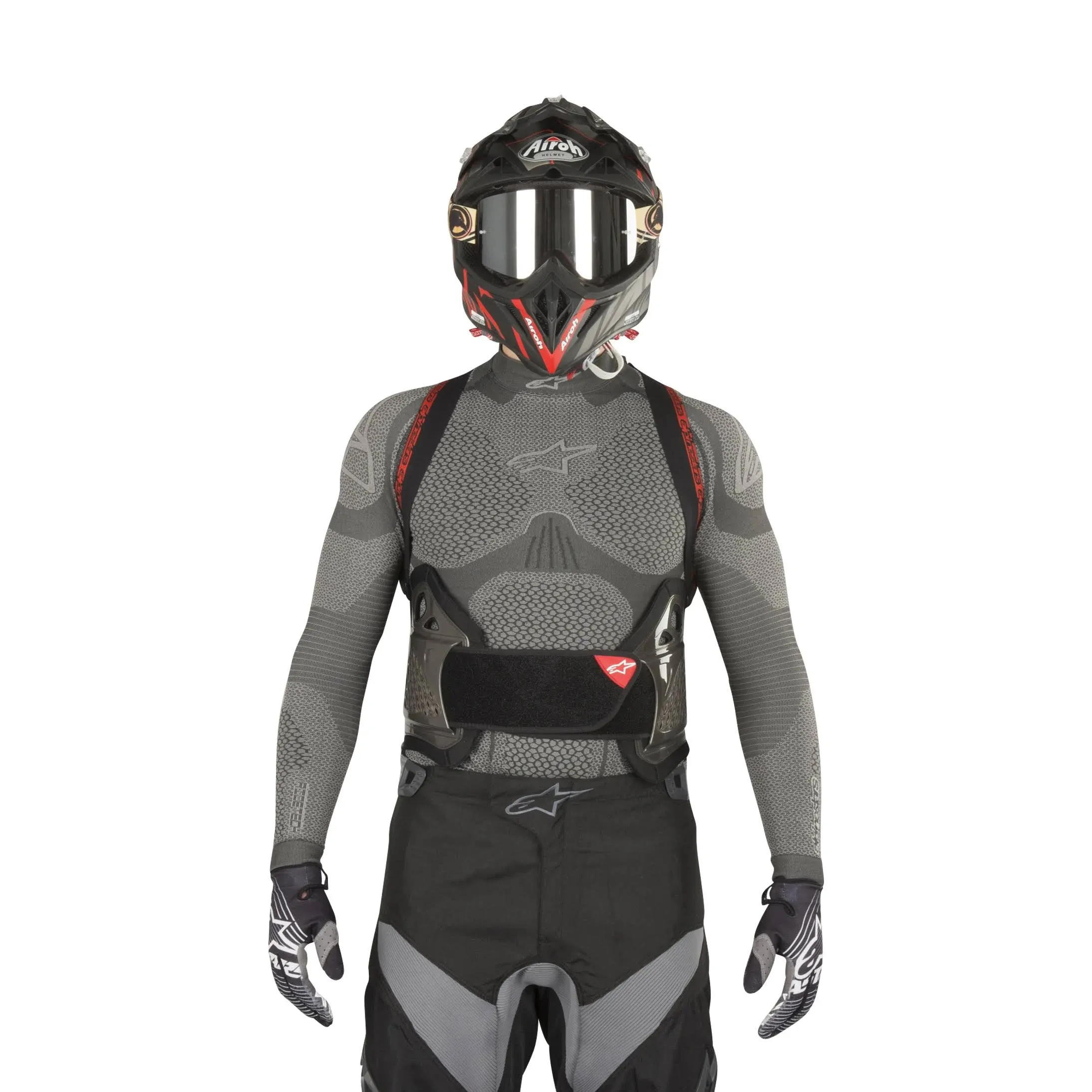 Alpinestars Nucleon KR-3 Back Protector - Black/Red - Small