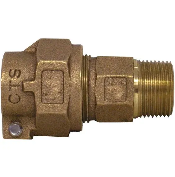 Standard Plumbing Supply 313-204NL Legend Valve and Fitting T-4300 No Lead Copper Tube Size Pack Joint with Male Iron Pipe Water Service Coupling Socket, 3/4"