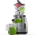 SiFENE Cold Press Juicer Machines, Big Mouth 83mm Opening Whole Slow Masticating Juicer, Easy-Clean Juice Extractor Maker for Fu