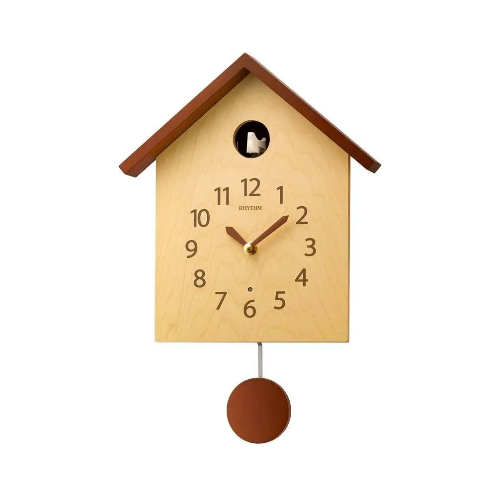 Rhythm 4MJ441NC06 Cuckoo Clock Brown