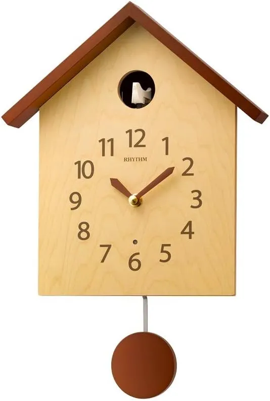 Rhythm Watch (Rhythm) cuckoo clocks fashionable bellows-type cuckoo style 145 4M