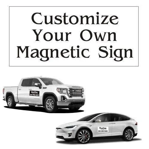 licaco 2 Pack Custom Magnetic Sign 12in x 18in Car Magnet, Custom Car Magnet ...