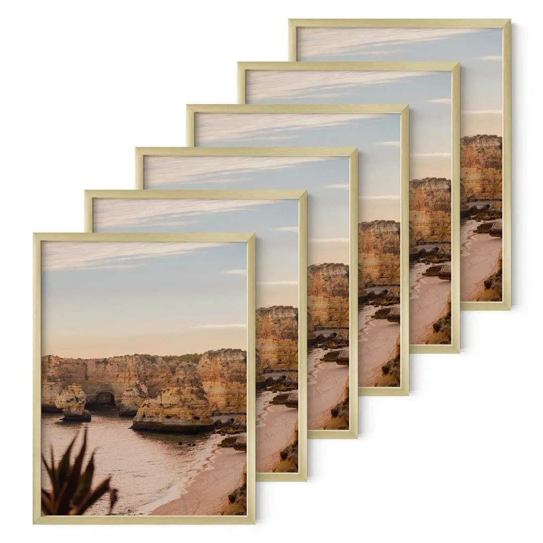 Haus and Hues Set of 6 Gold Frames 12x16 - Gold Gallery Wall Frame Set Picture ...