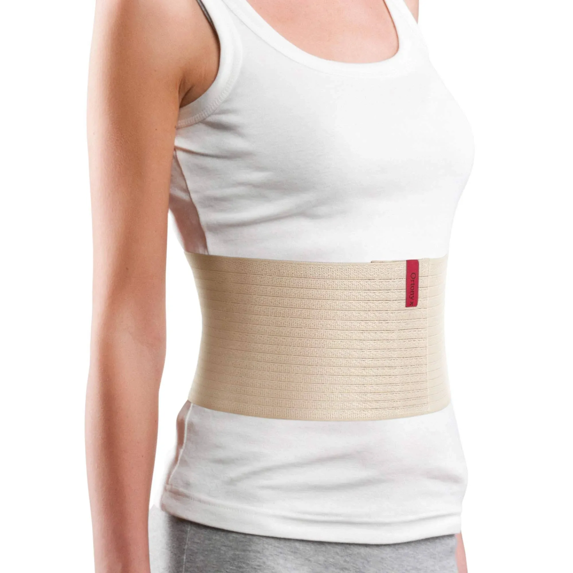 6.25 inch Abdominal Binder for Men and Women - Beige