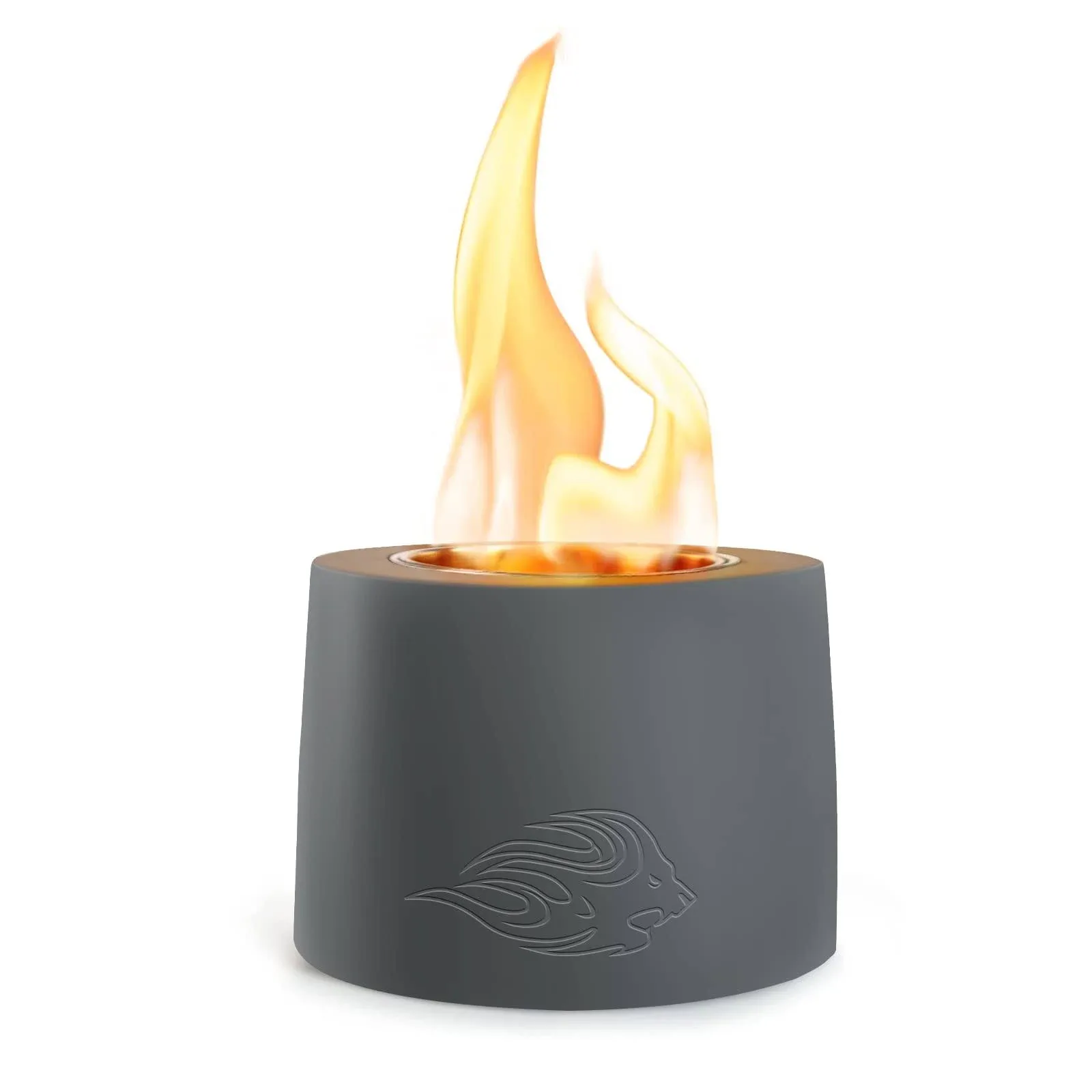 Table Top Fire Pit Bowl - Tabletop Rubbing Alcohol Fireplace Indoor Outdoor Decor Mini Fire Pit Long Time Burning and Smokeless White Elephant Gift